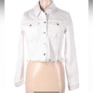 NWOT Beautiful Stylish White Jeans Jacket in Medium